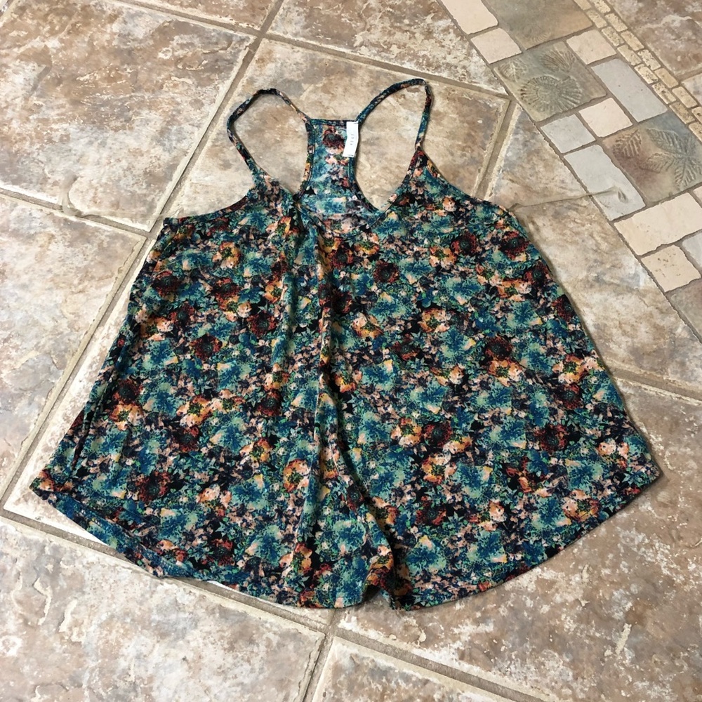 Nordstrom Floral Top - Racerback